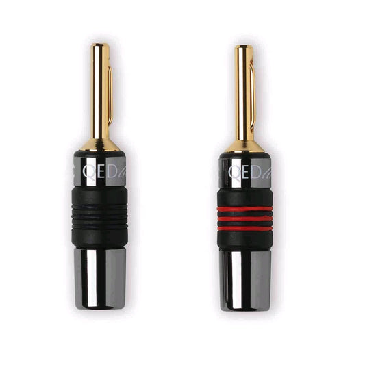 QED Airloc Banana Metal connectors for speaker cable 1 pair