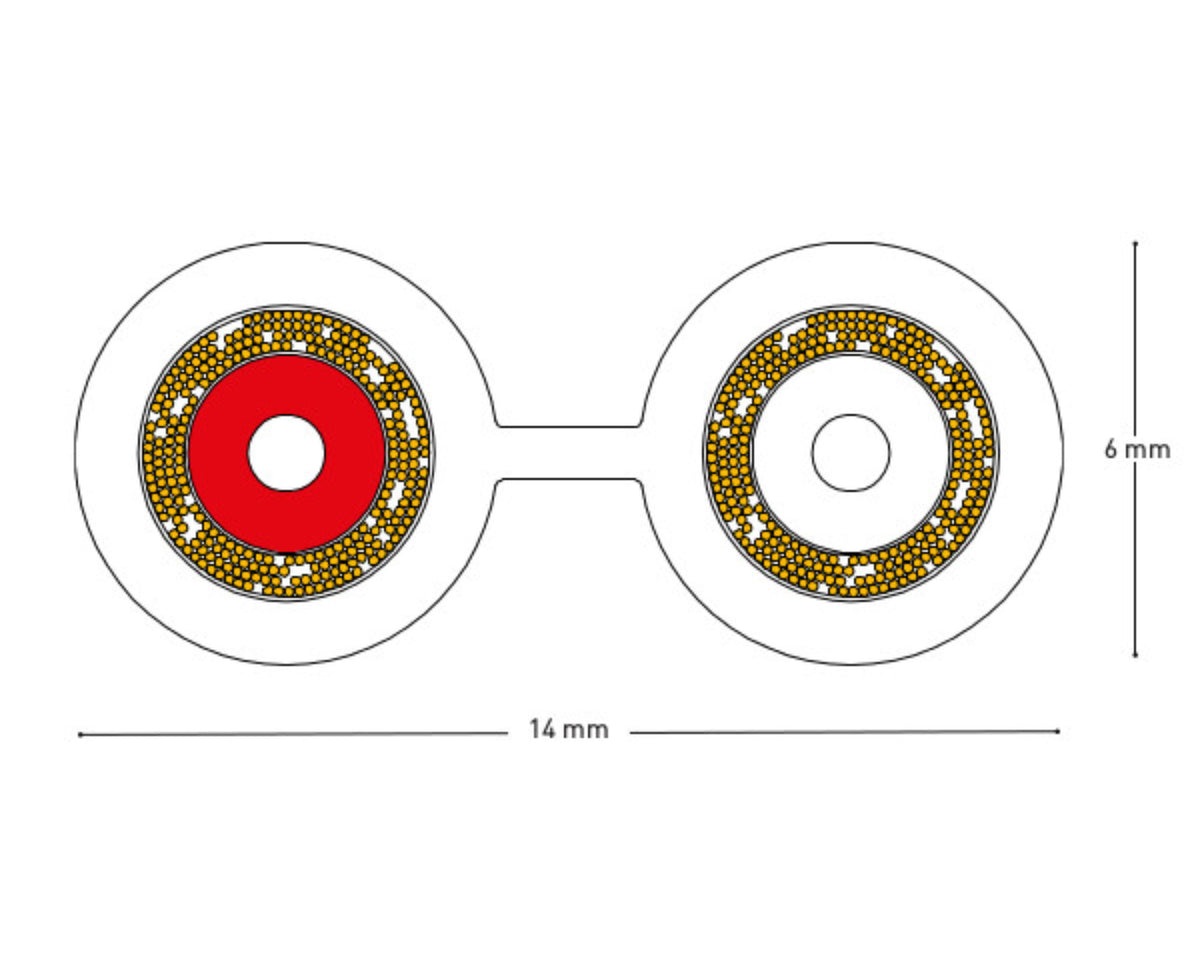QED XT40i 1m Cut from Spool Speaker Cable without Connectors