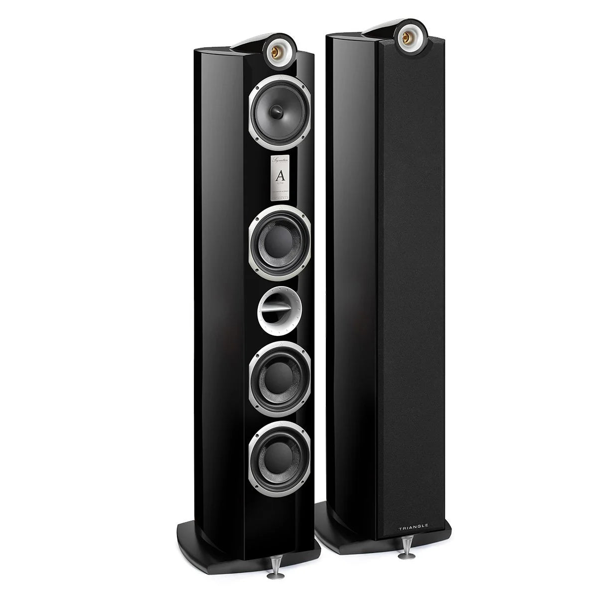 Triangle Signature Alpha Hi-Fi Floorstanding Speakers Black High Gloss (1 pair)
