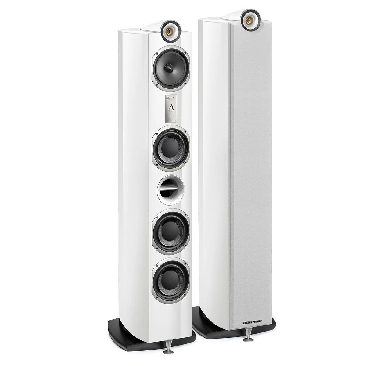 Triangle Signature Alpha Hi-Fi Floorstanding Speakers White High Gloss (1 pair)