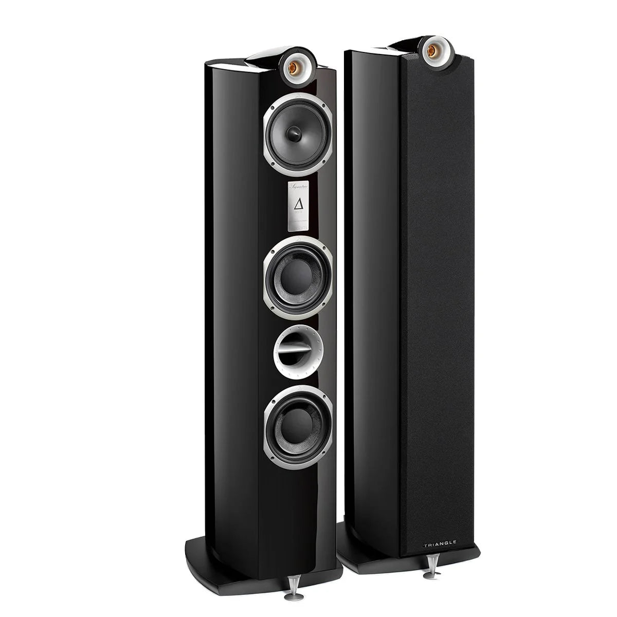 Triangle Signature Delta Hi-Fi Floorstanding Speakers Black High Gloss (1 pair)
