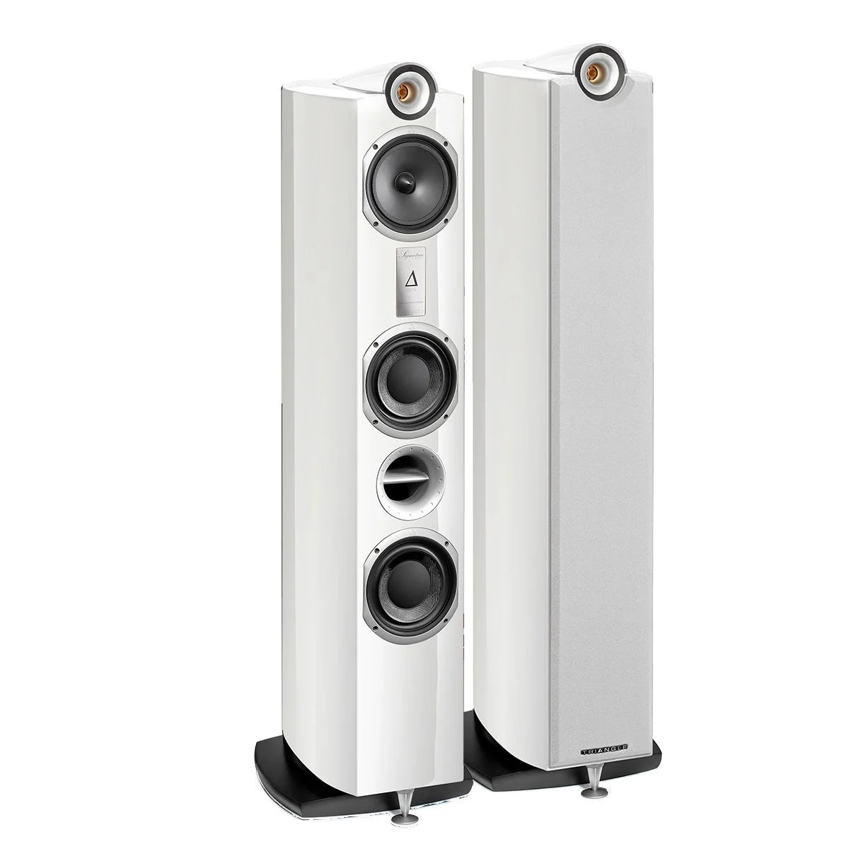 Triangle Signature Delta Hi-Fi Floorstanding Speakers White High Gloss (1 pair)