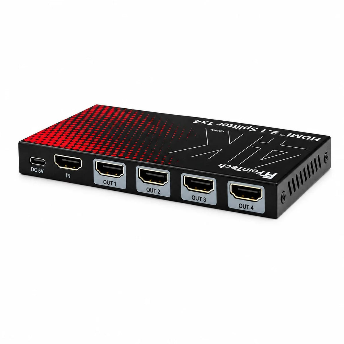 FeinTech SP411 HDMI 2.1 Splitter 1 In 4 Out | 4K 120Hz | Downscaler