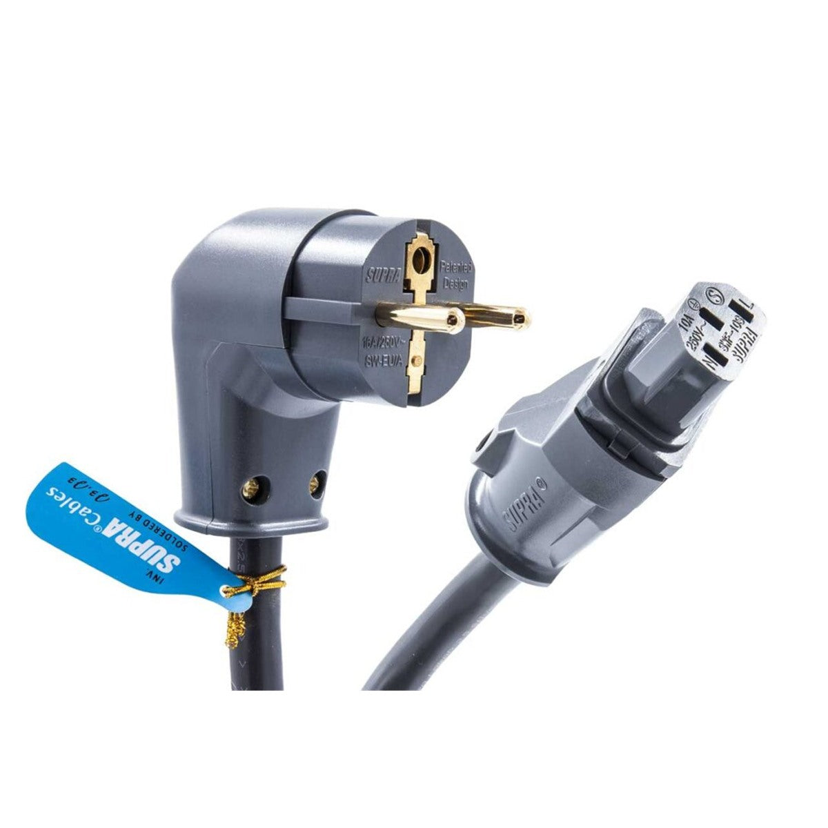 Supra Lorad 2.5 SPC CS-EU 10A Angled Mains Power Cable 1m (Like New)