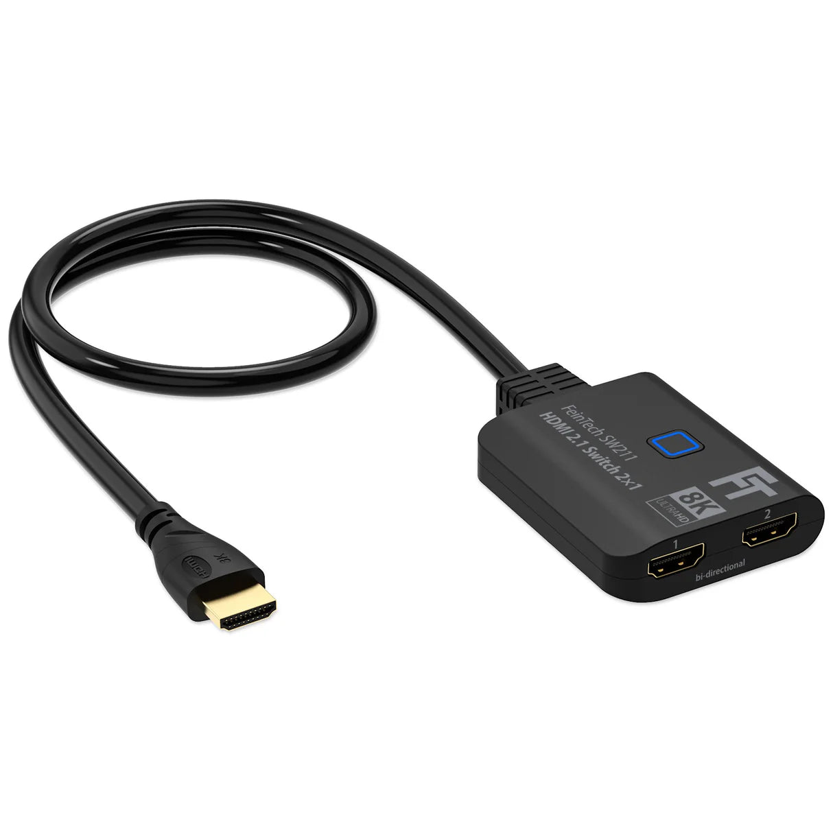 FeinTech HDMI 2.1 Switch bi-directional with cable
