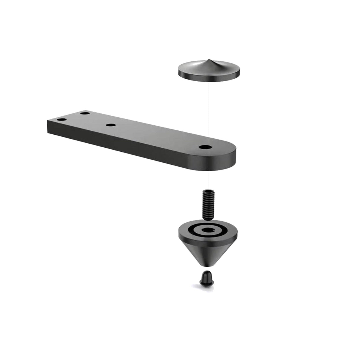 TESLA Anti-Vibration Speaker Outrigger Set Black (Set of 4)