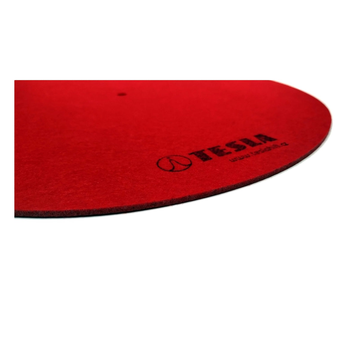 TESLA Antistatic Felt Slipmat Red