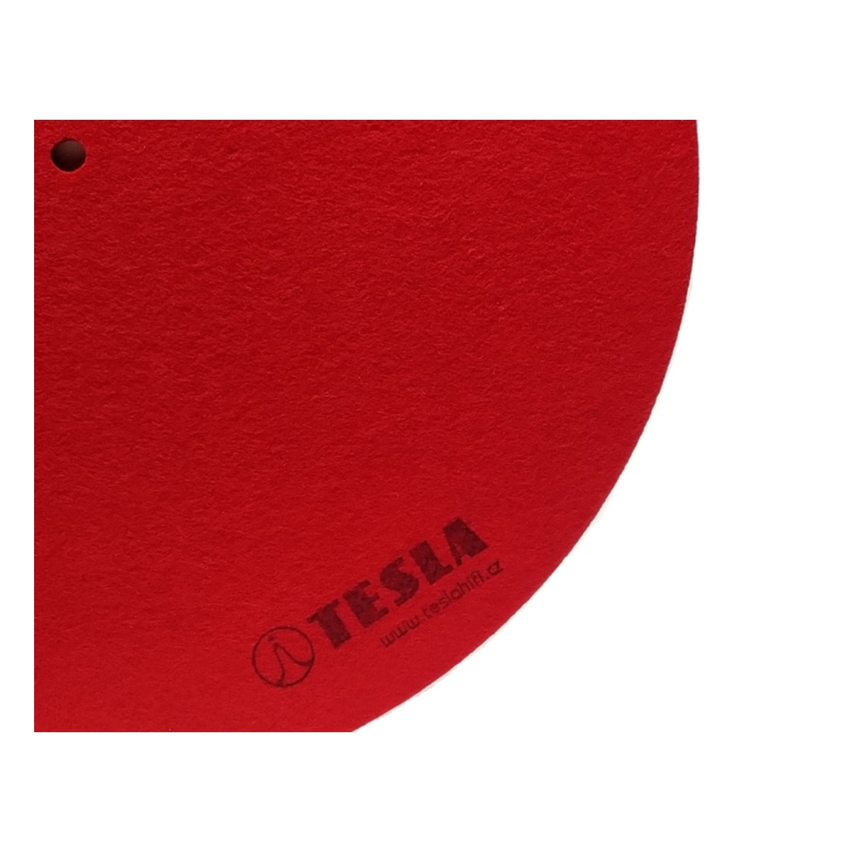 TESLA Antistatic Felt Slipmat Red