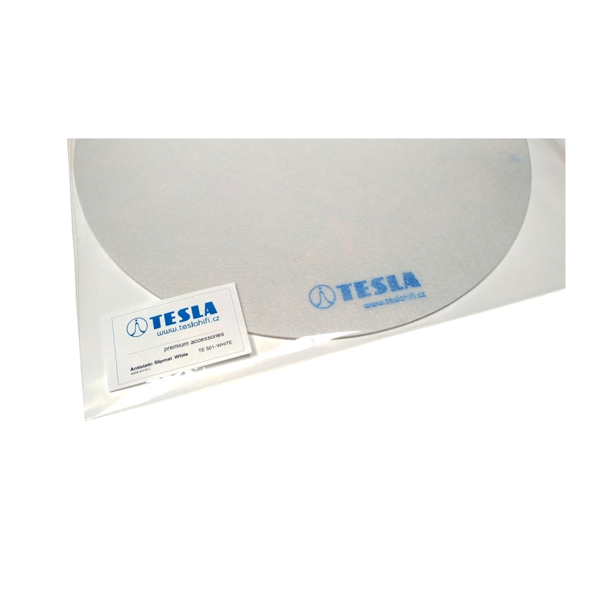 TESLA Antistatic Felt Slipmat White