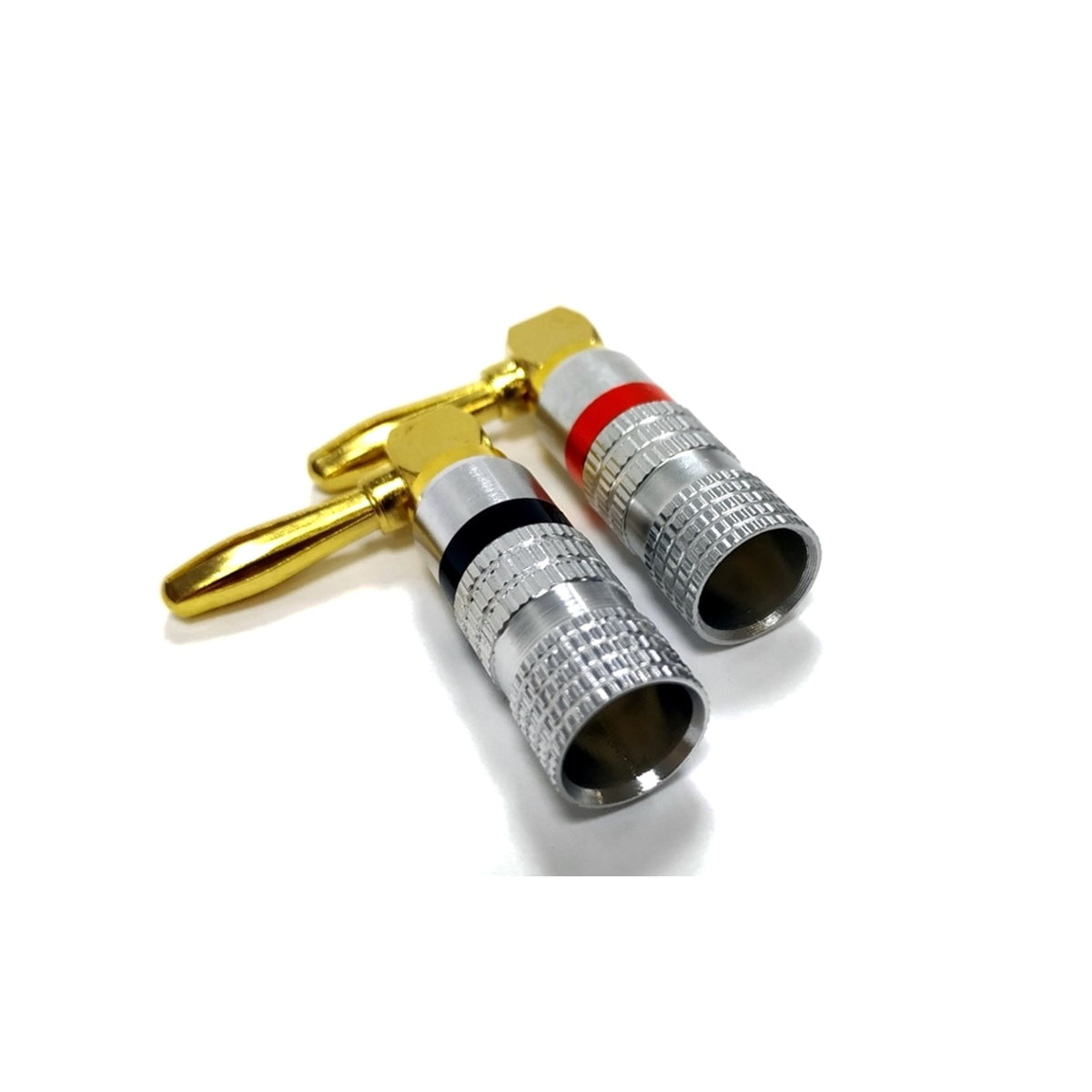 TESLA Speaker Banana Plugs Angled (1 Pair)