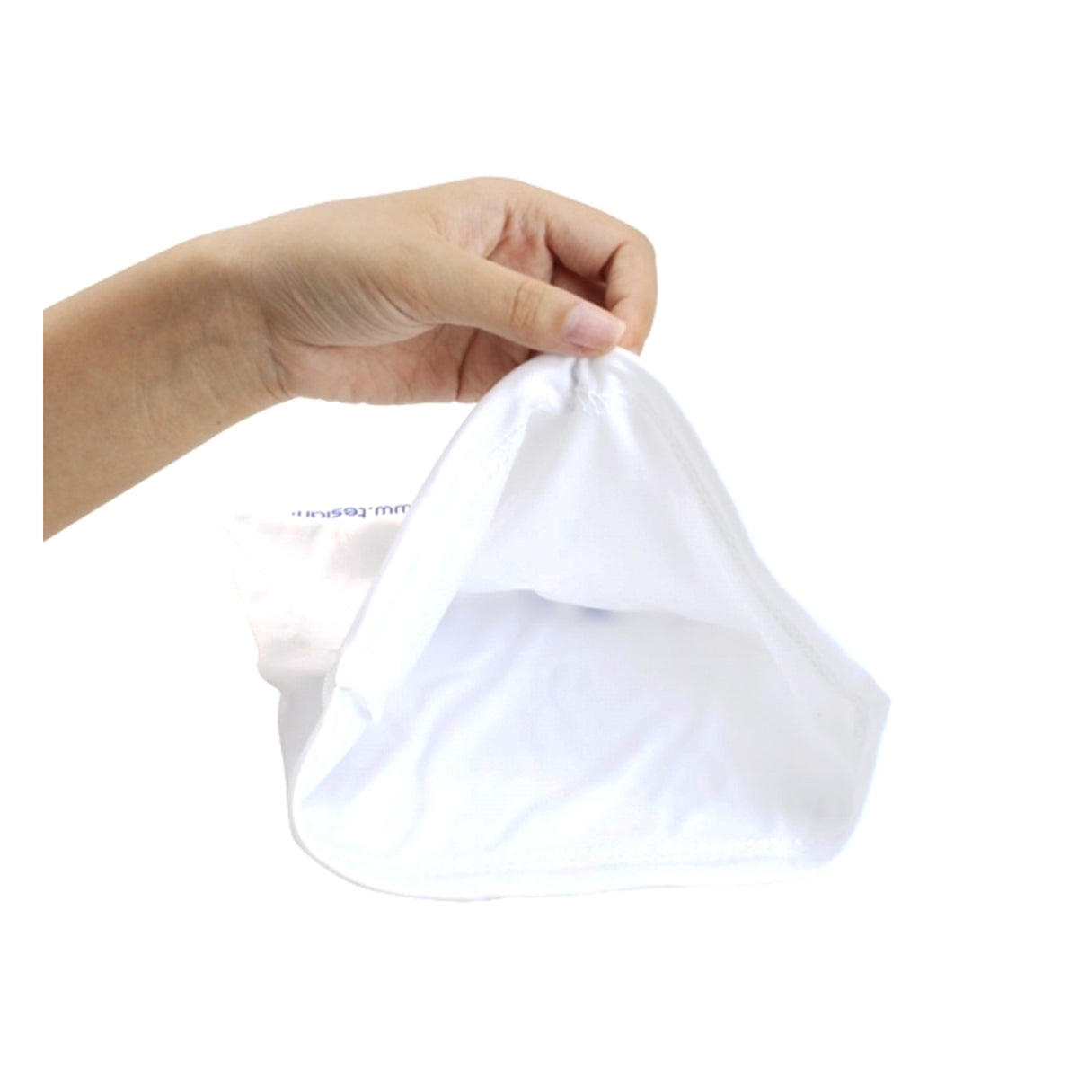 TESLA White Drawstring Bag M
