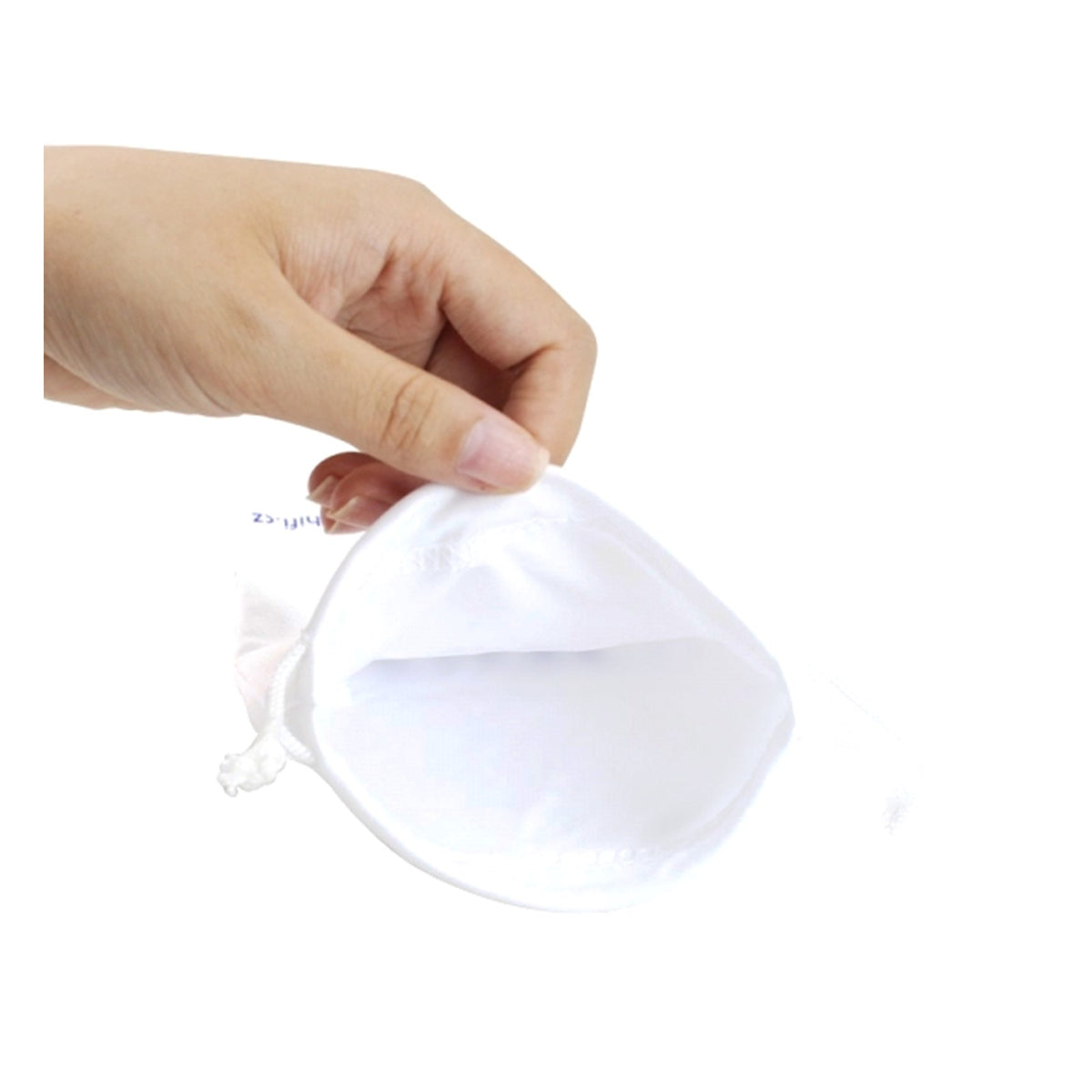 TESLA White Drawstring Bag S