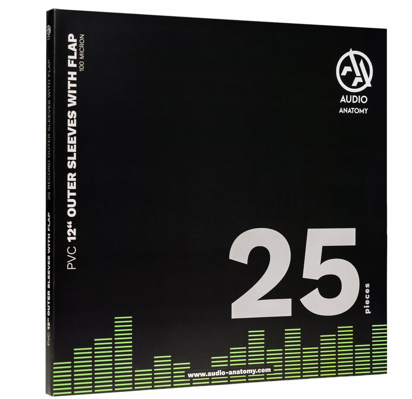 Audio Anatomy Vinyl Outer PVC Sleeves with Flap 12 Inch - 25 Pack