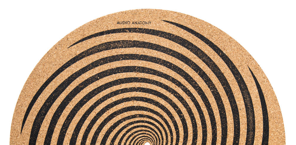 Audio Anatomy Cork Spiral Slipmat - lifestyle