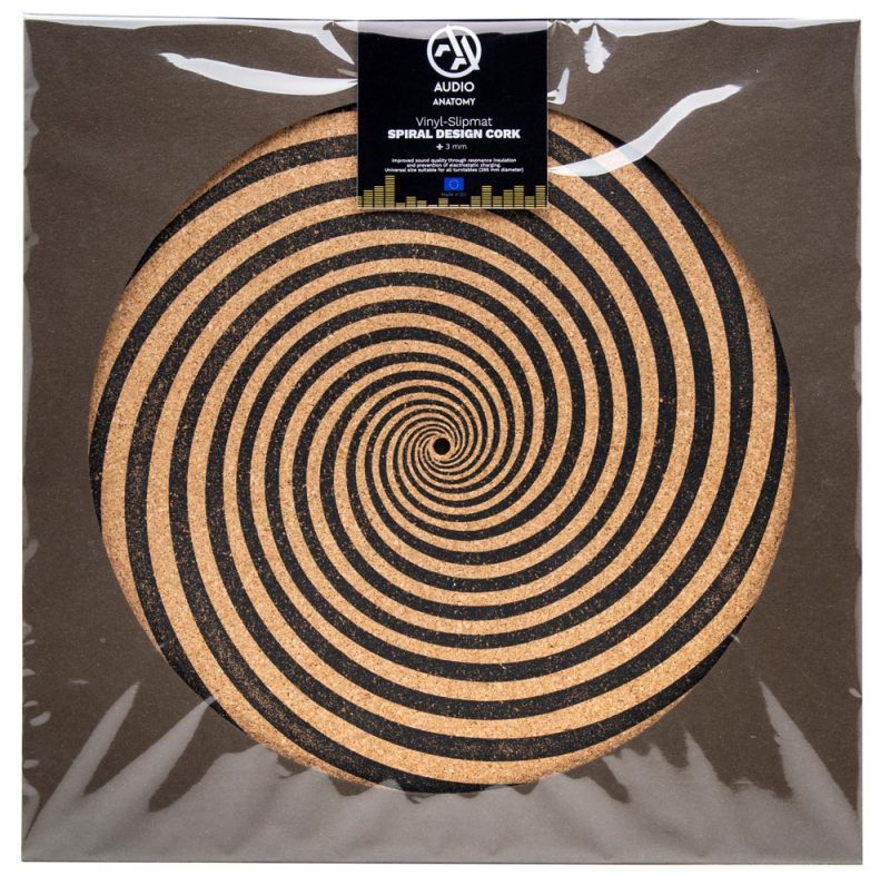 Audio Anatomy Cork Spiral Design Turntable Slipmat
