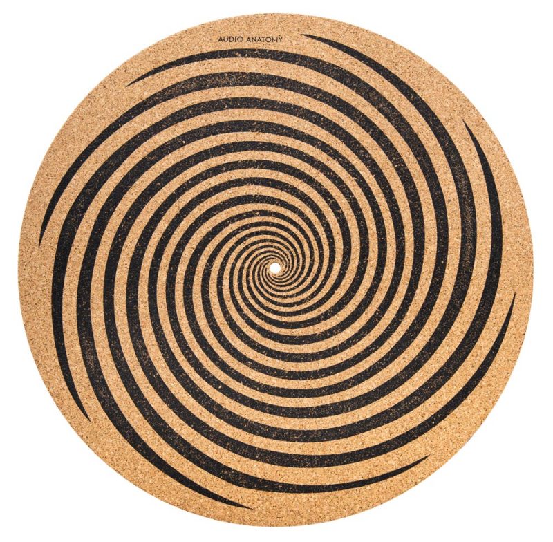 Audio Anatomy Cork Spiral Slipmat - detail