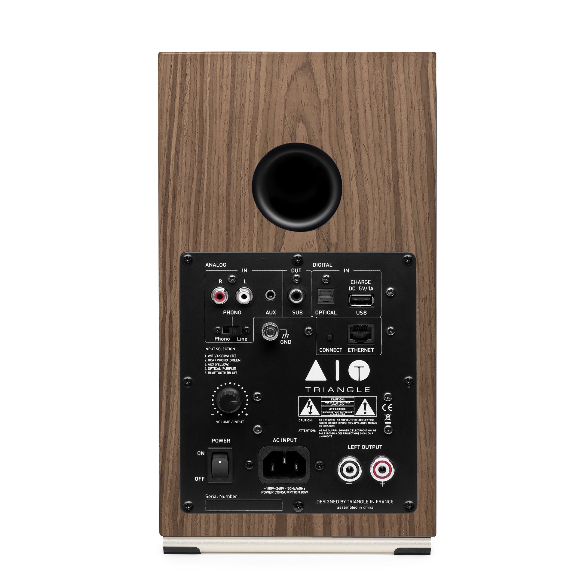 Triangle AIO TWIN Brown Maple - rear connectors