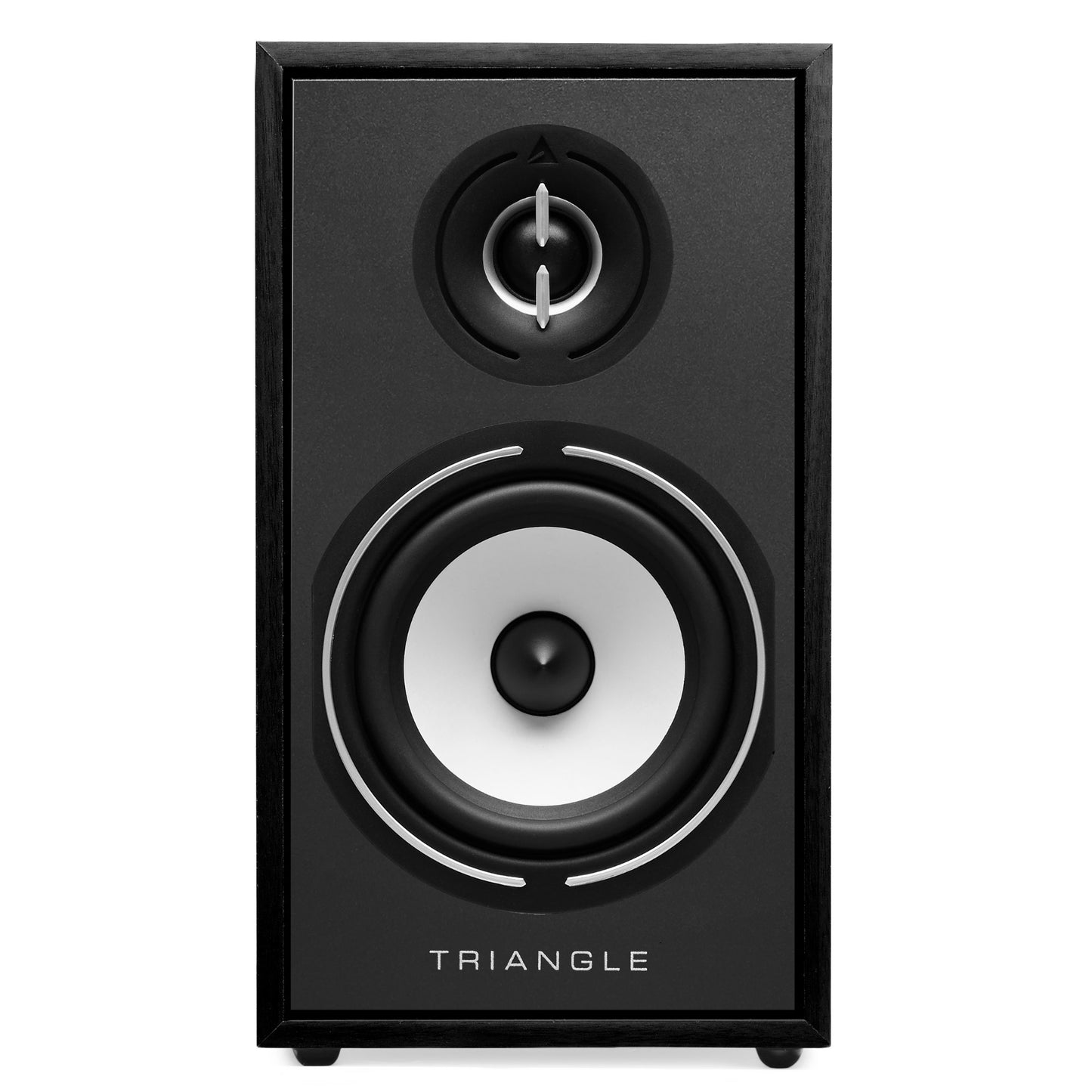 Triangle Borea BR02 Black speaker front view, grille off