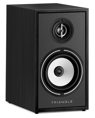 Triangle Borea BR02 Black pair, 3/4 angle with grille on