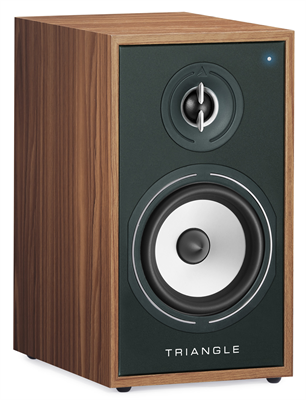 Triangle Borea BR02 Connect Green speaker, 3/4 angle, grille on