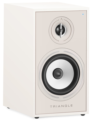 Triangle Borea BR02 Connect Cream speaker, 3/4 angle, grille on