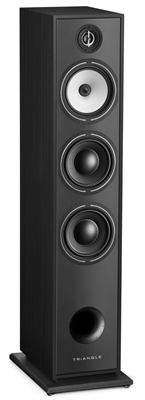 Triangle Borea BR08 Black Ash floorstanding speaker, front view