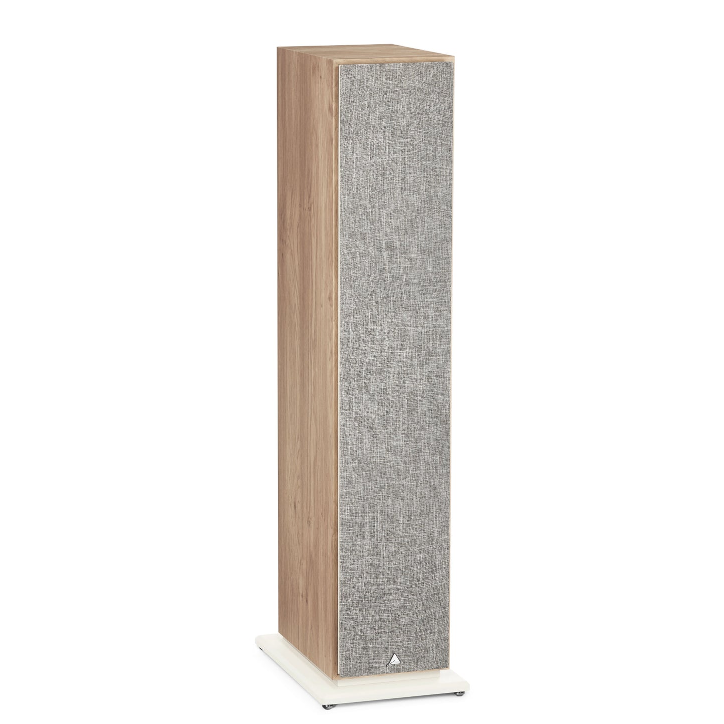 Triangle Borea BR08 Light Oak floorstanding speaker, front three-quarter angled view