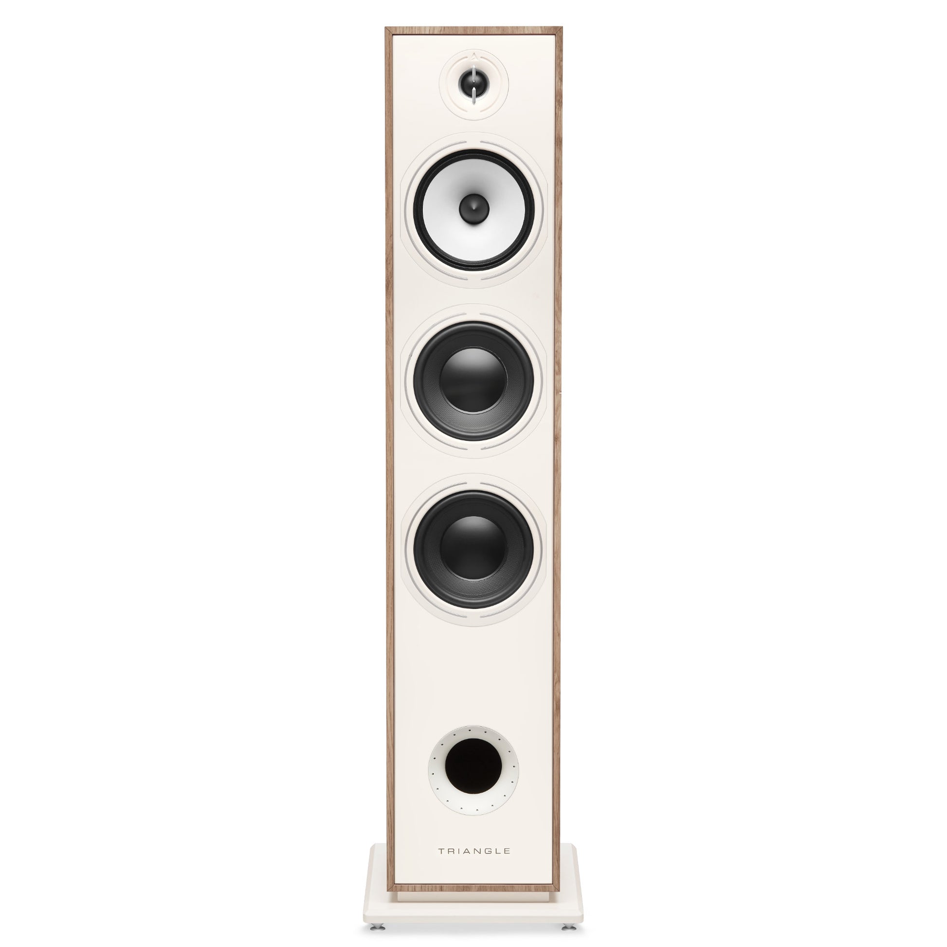 Triangle Borea BR08 Light Oak floorstanding speaker, front view