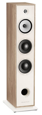 Triangle Borea BR08 Light Oak floorstanding speaker, front view