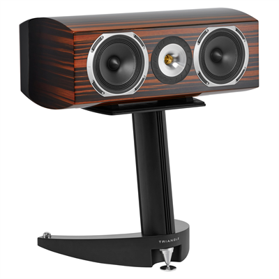 Triangle Magellan Voce 40th Zebrano - front angle on stand