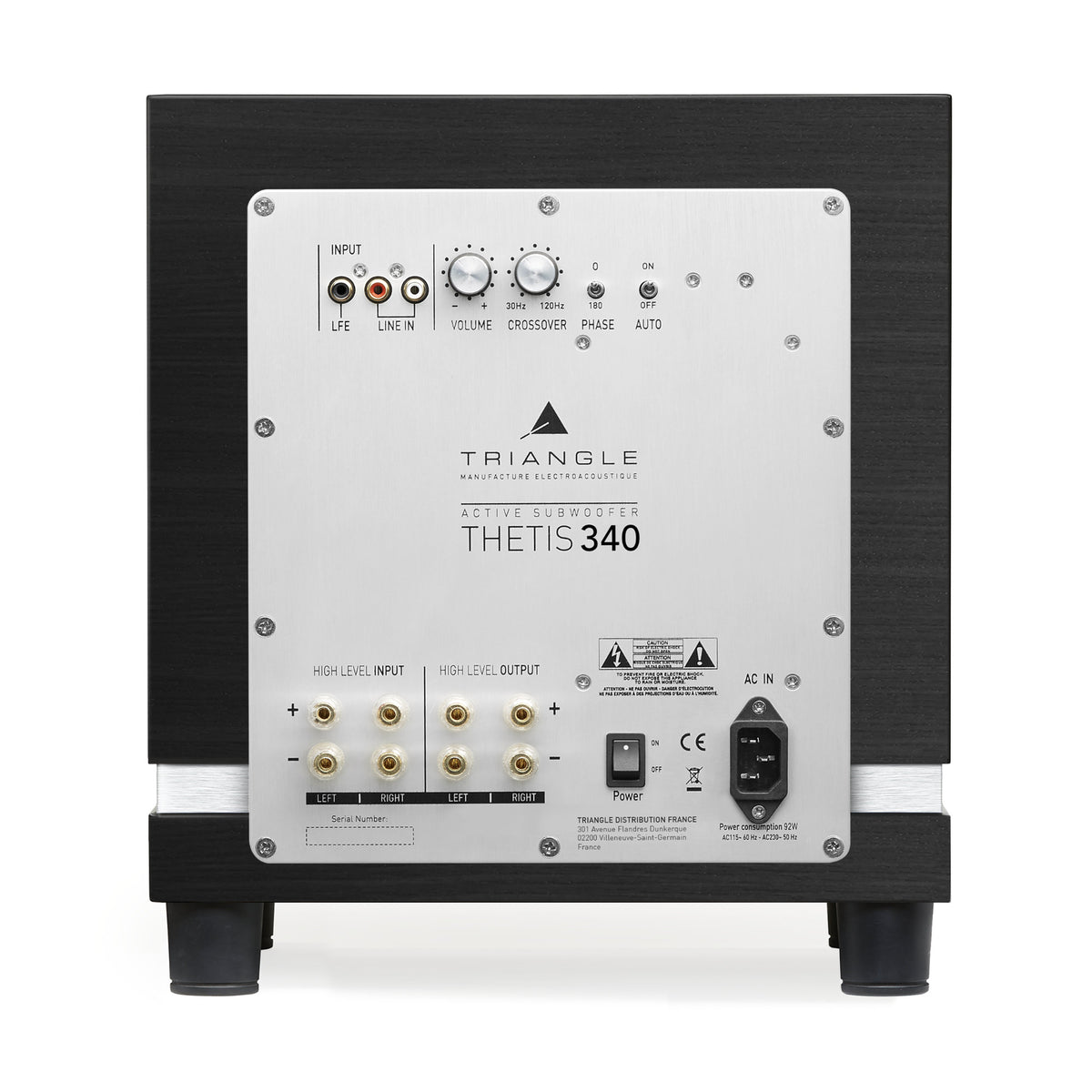 Triangle Thetis 340 Black Ash - angle