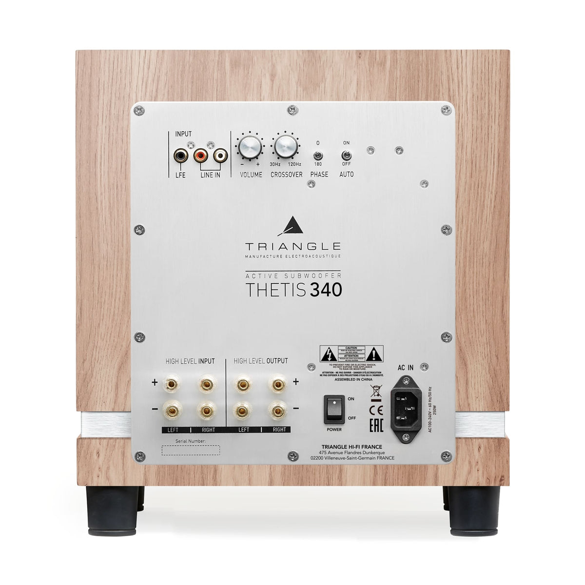 Triangle Thetis 340 Light Oak - angle