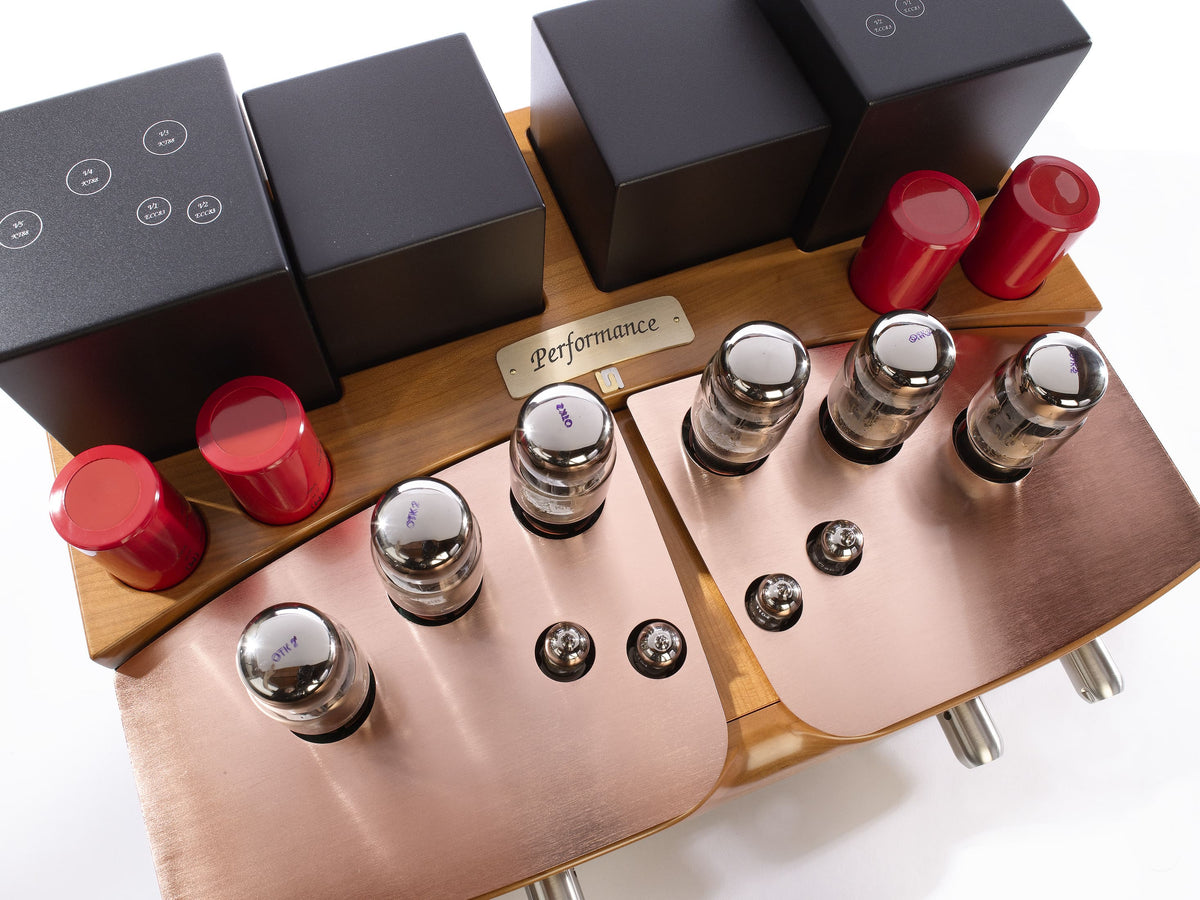 Unison Research Performance Anniversary Dual Mono Stereo Integrated Valve Amplifier Cherry