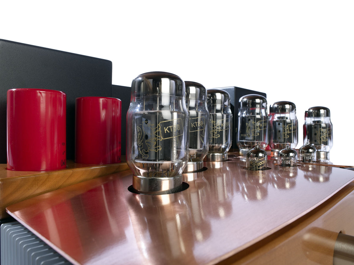 Unison Research Performance Anniversary Dual Mono Stereo Integrated Valve Amplifier Cherry