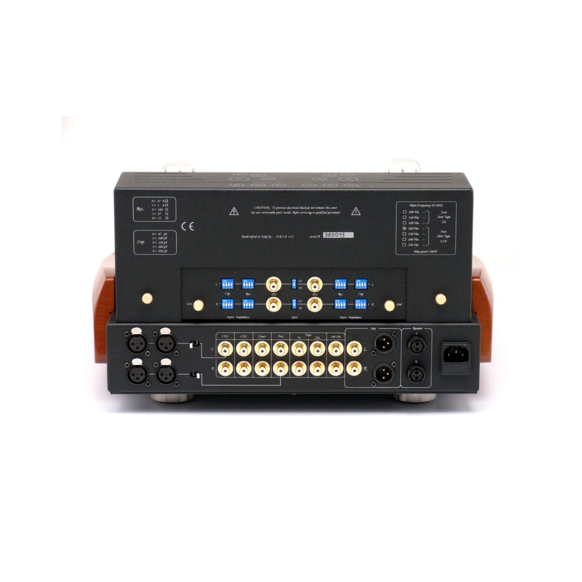 Unison Research Reference Pre Dual Mono Valve Preamplifier Cherry