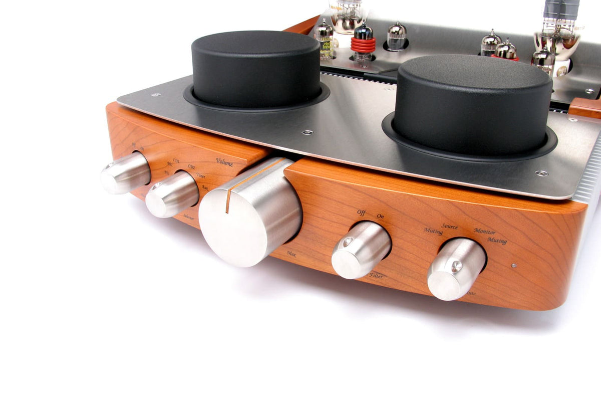 Unison Research Reference Pre Dual Mono Valve Preamplifier Cherry