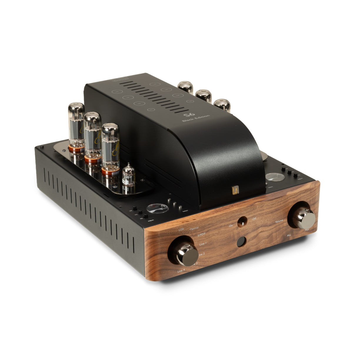 Unison Research S6 Black Edition Integrated Valve Amplifier Walnut