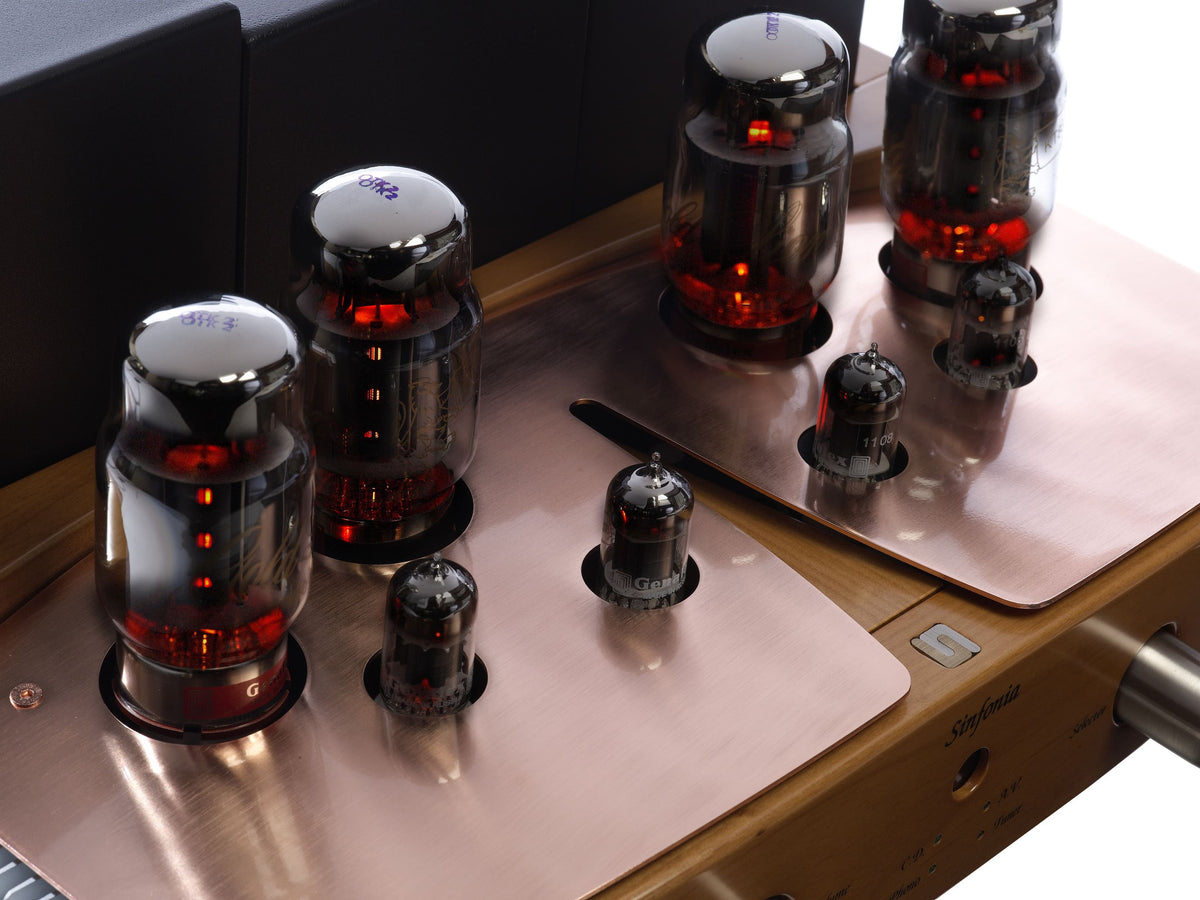 Unison Research Sinfonia Anniversary Dual Mono Stereo Integrated Valve Amplifier Cherry