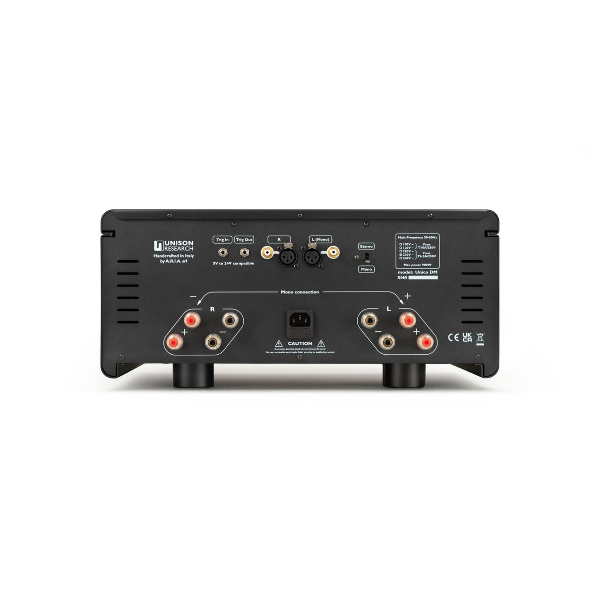Unison Research Unico DM v2 Hybrid Dual-Mono Power Amplifier Midnight Black