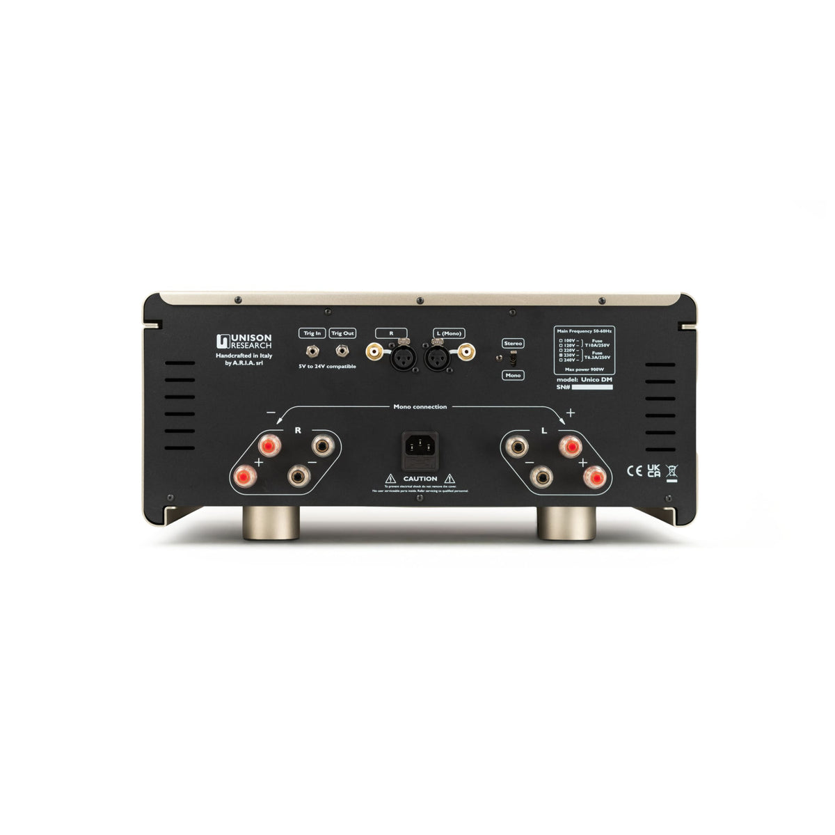 Unison Research Unico DM v2 Hybrid Dual-Mono Power Amplifier Velvet Gold