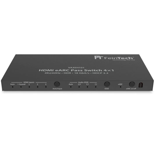 FeinTech VAX04101A HDMI eARC Pass Switch 4x1 for Soundbar