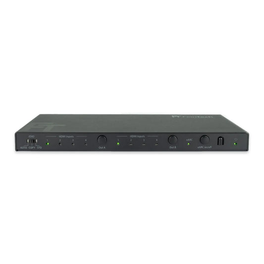 FeinTech VAX04201 HDMI eARC Pass Matrix Switch 4x2 for Soundbar