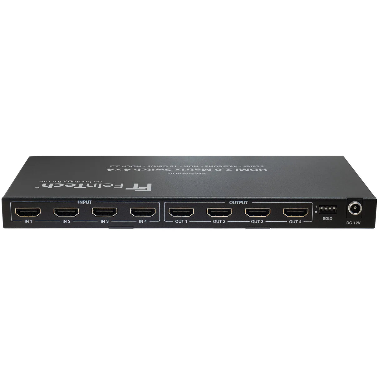FeinTech VMS04400 HDMI 2.0 Matrix Switch 4x4 with Scaler