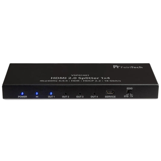 FeinTech HDMI 2.0 Splitter 1x4 with EDID-Management