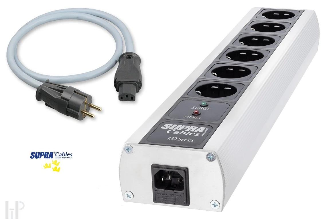 SUPRA MAINS BLOCK MD06-EU/SP + SUPRA LoRad 2.5 CS-EU 1,0m