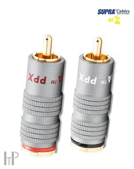 SUPRA PPX RCA Audio Connectors (1 pair)