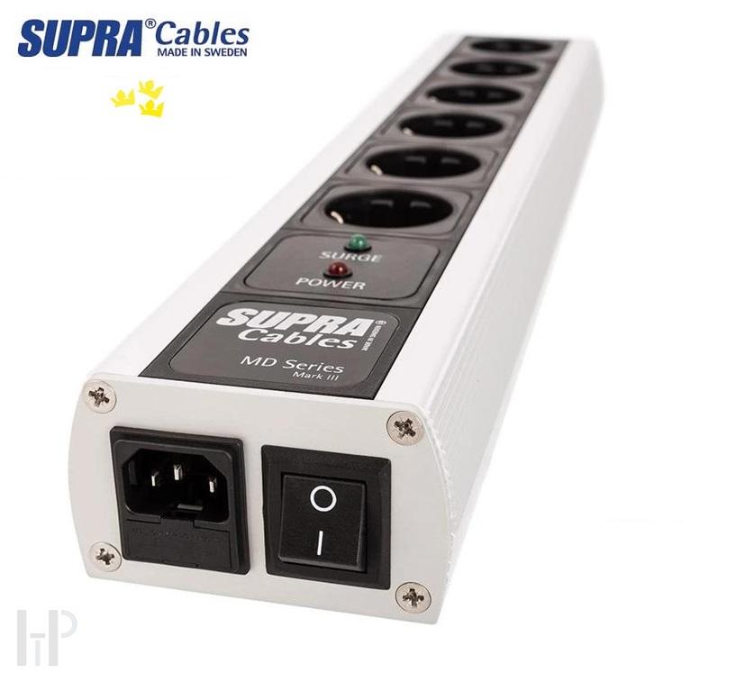 SUPRA MAINS BLOCK MD06-EU/SP SWITCH Audiophile Power Strip with 6 Outlets