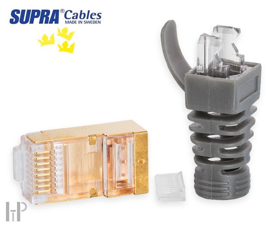 SUPRA RJ45 CAT 8 MALE ETHERNET PLUG