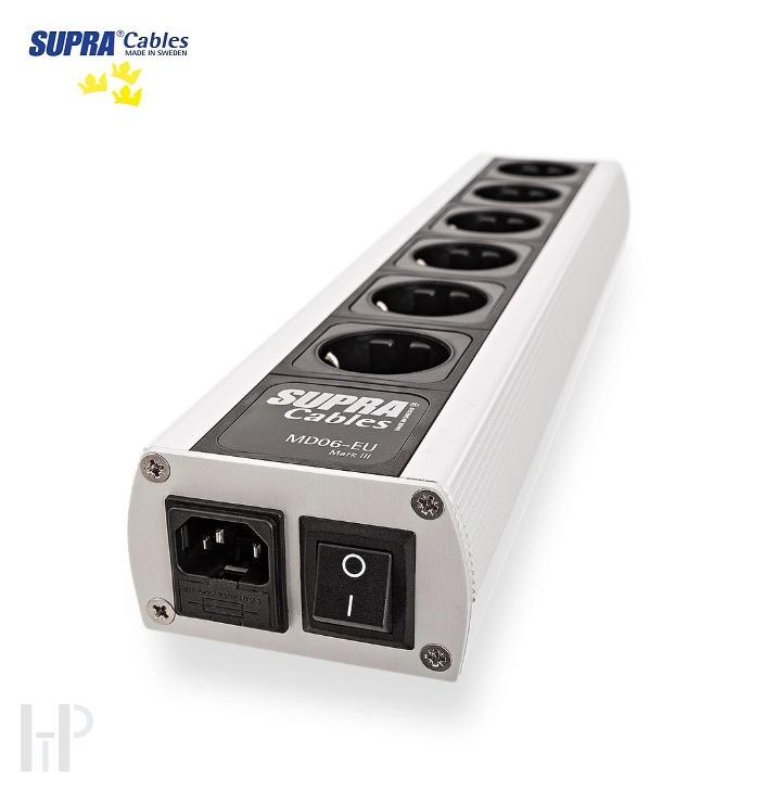 SUPRA MAINS BLOCK MD06-EU SWITCH Audiophile Power Strip with 6 Outlets