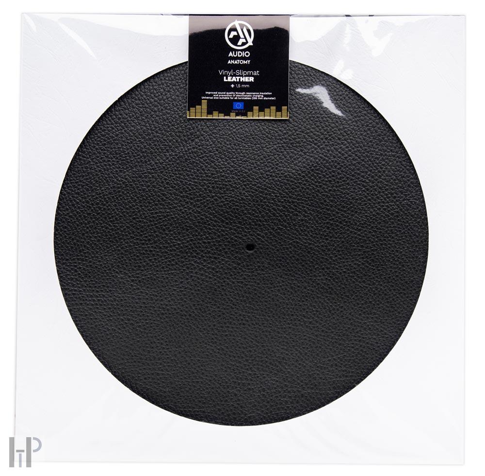 Audio Anatomy LEATHER - Black Turntable Slipmat